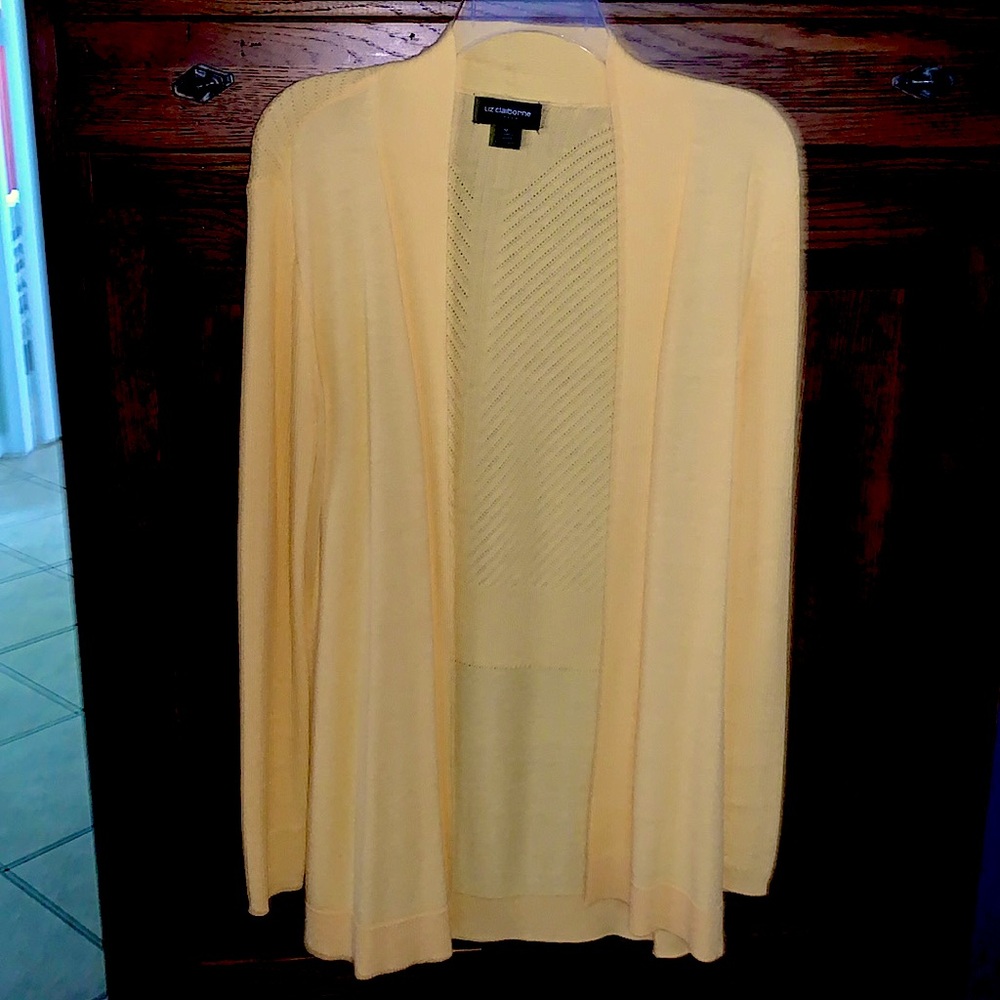 Liz Claiborne yellow cardigan